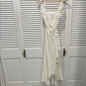Yumi Kim Ivory Lace Wrap Maxi Dress